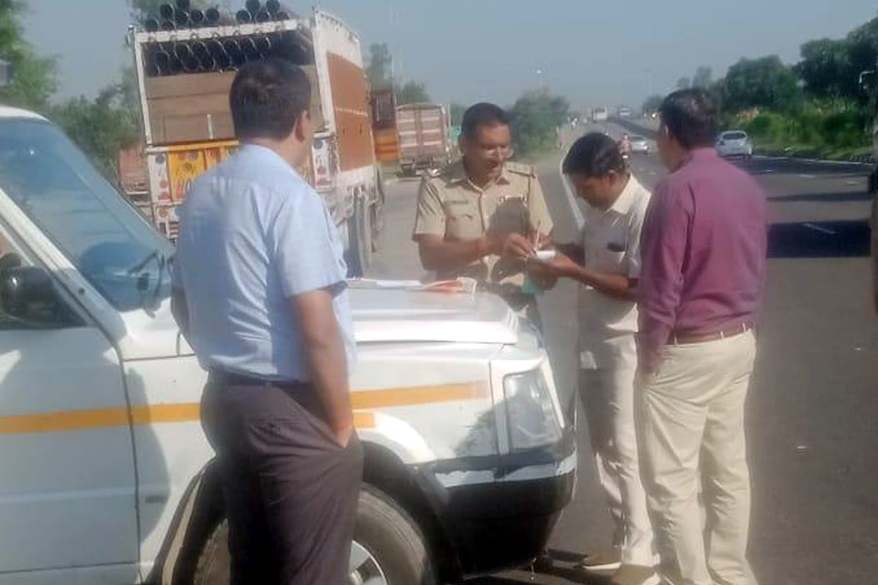 Police deducted 1131 challans of heavy vehicles, Kurukshetra