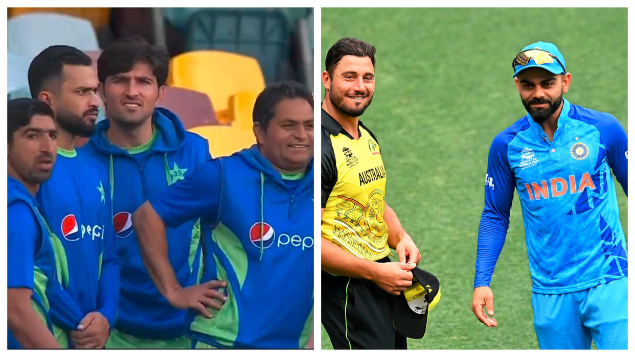 IND vs PAK Pakistani players were watching India vs Australia warm up match people shared funny memes