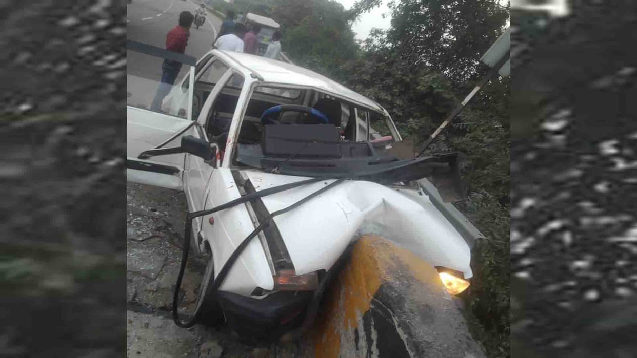Woman died and five injured in Unnao road accident