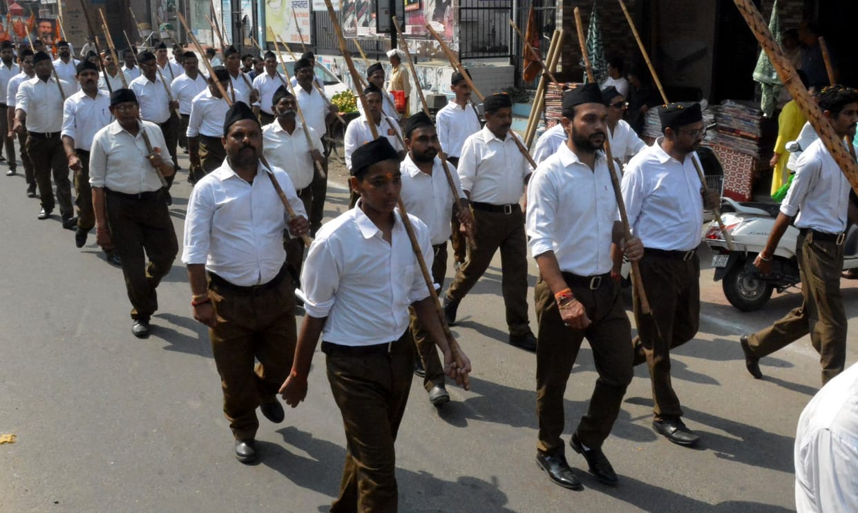 Bharat Mata's cheers in the path movement of RSS