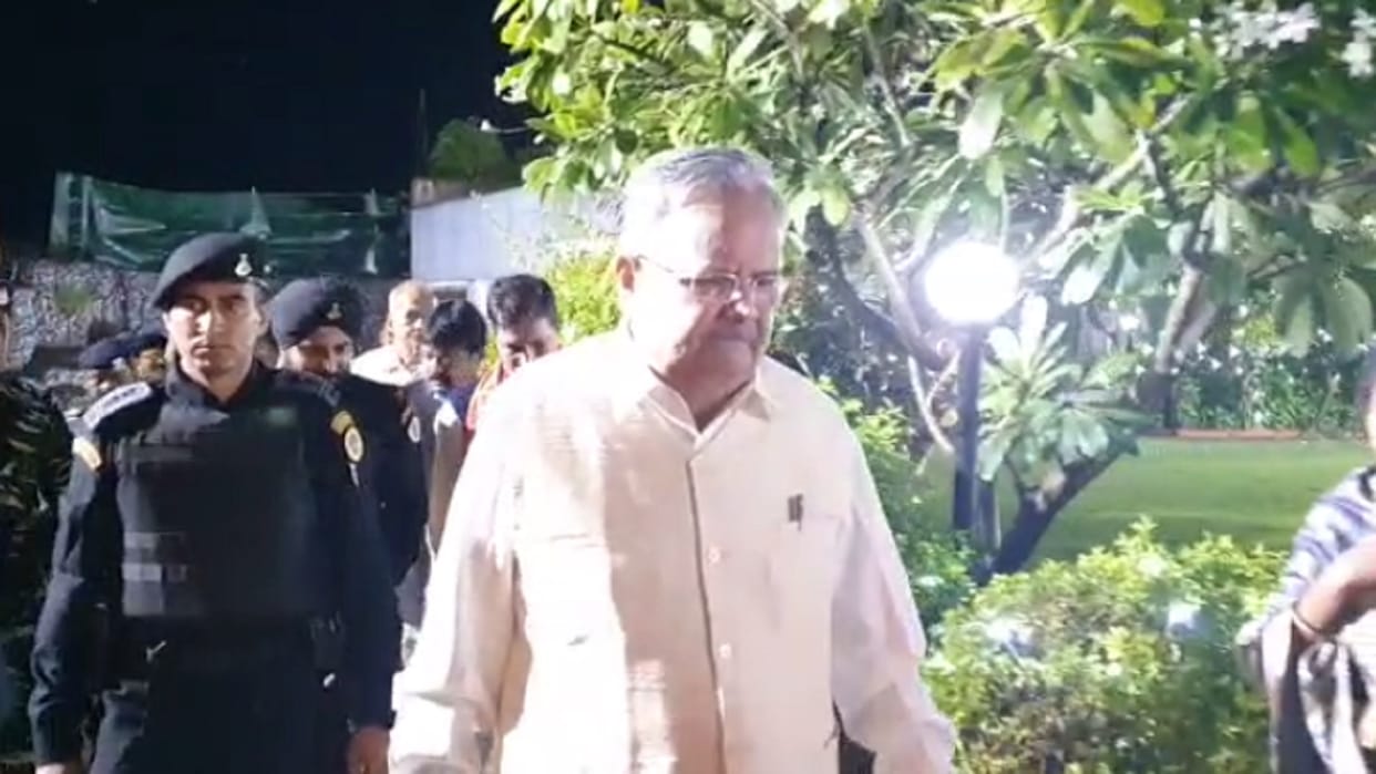 Former Chhattisgarh CM Raman Singh reached Rananandgaon on a two-day stay