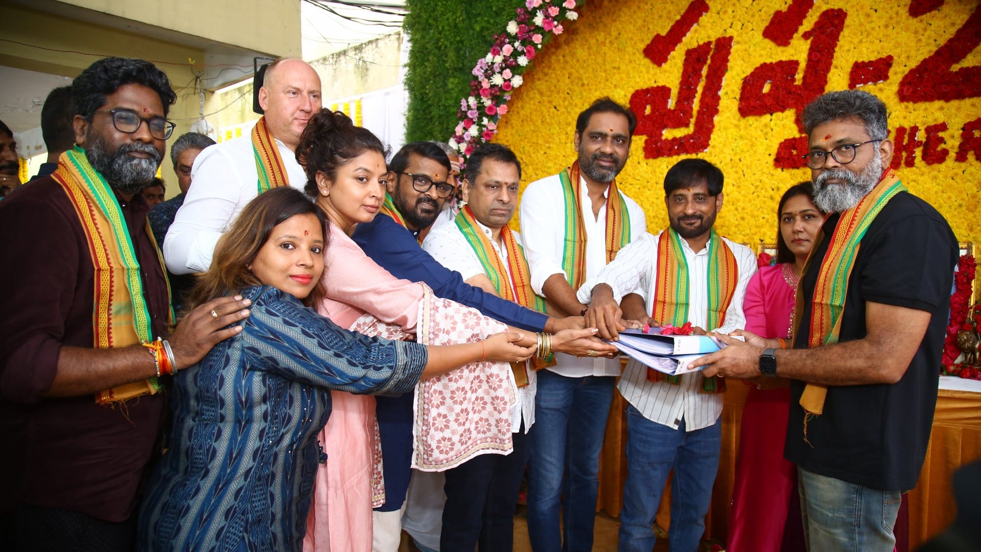 Pushpa the Rule Makers shared glimpse from set  on Social Media Rashmika Mandanna reacted on the post