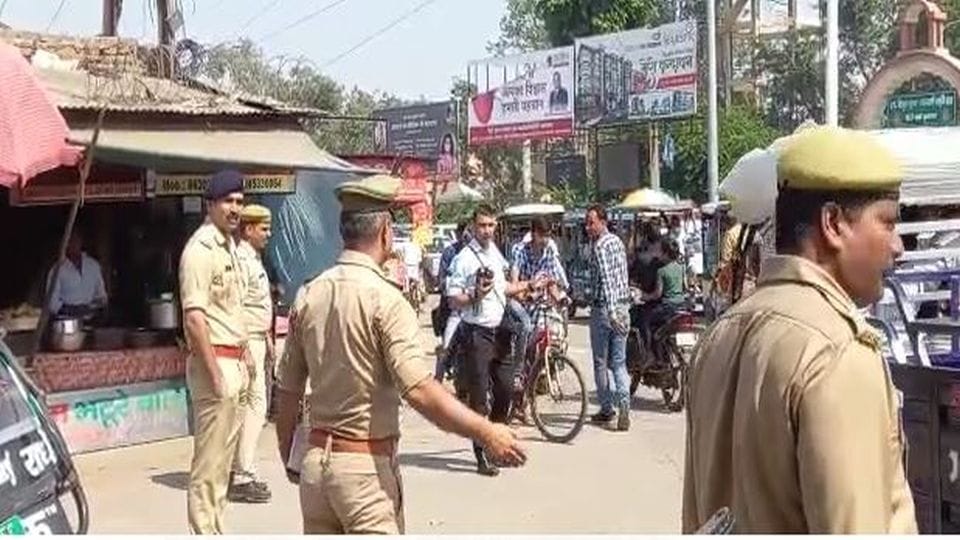Mathura SSP Abhishek Yadav got stuck in traffic jam in Vrindavan