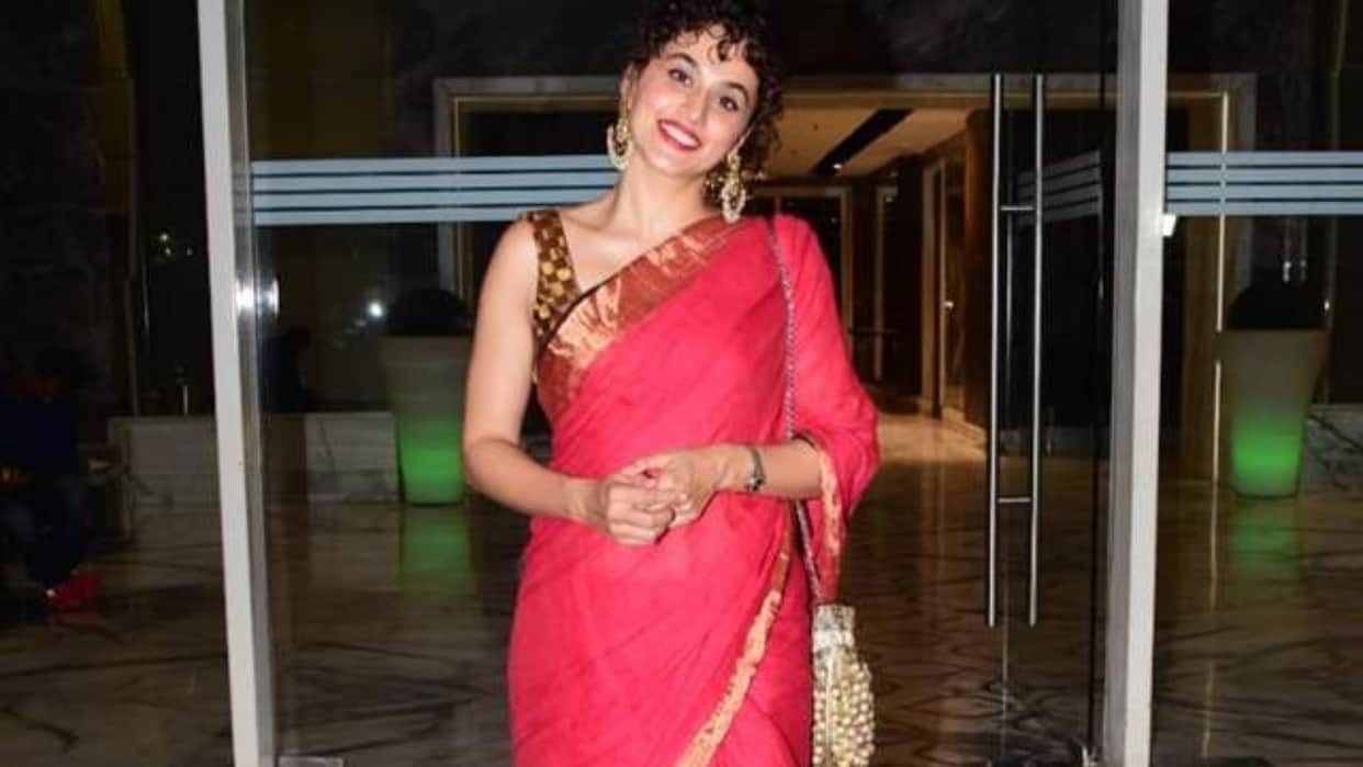 taapsee pannu at ayushmann khurrana pre diwali party paparazzi said dont shout today