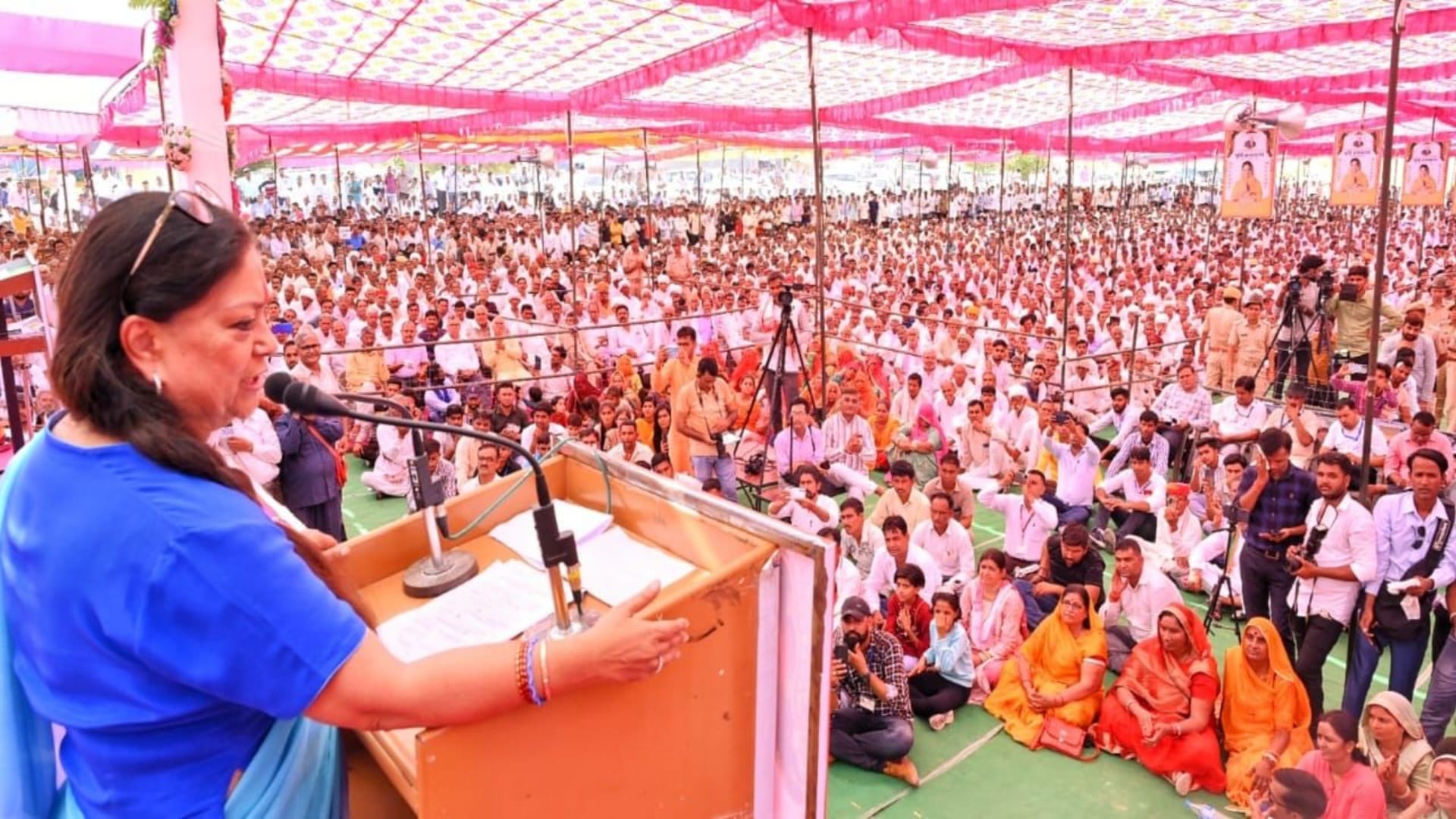 What was BJP strategy to marginalize Vasundhara Opponents surprised to see crowd in Devdarshan Yatra