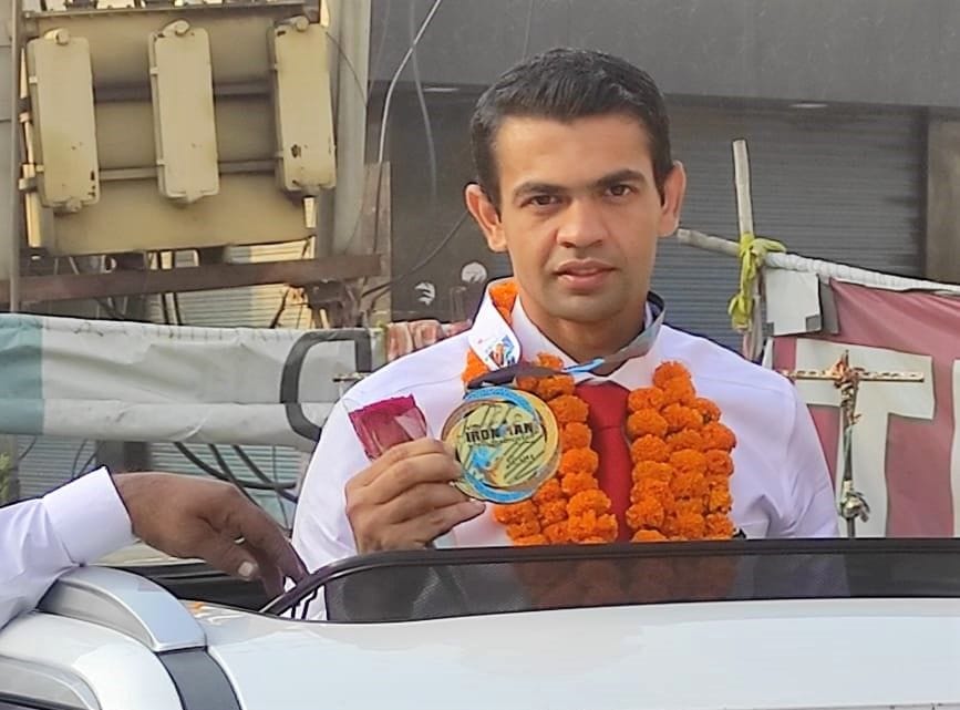 Lt. Rahul won the title of Ironman
