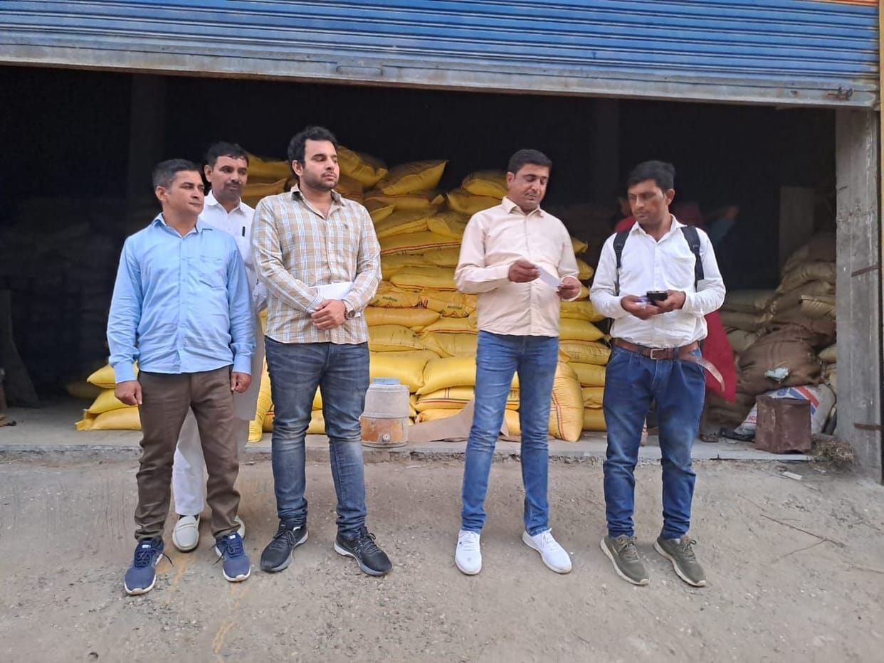 Raid on complaint of selling medicine with fertilizer
