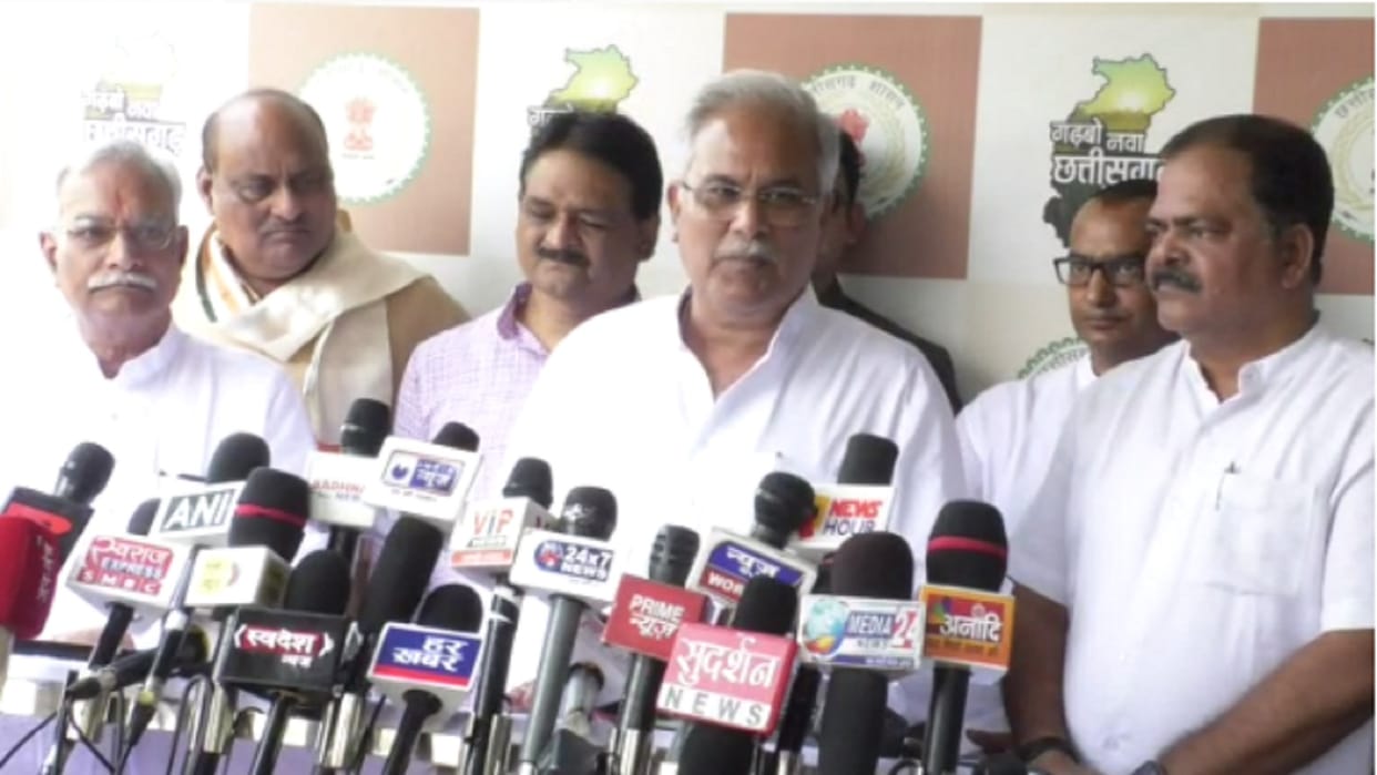 cm bhupesh blamed bjp govt policies for unemployment, inflation