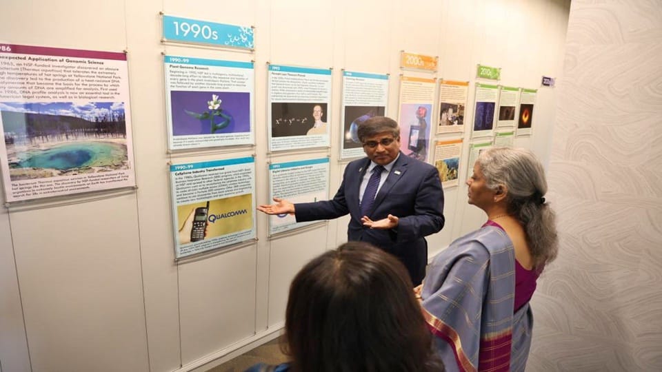 Nirmala Sitharaman visits NSF in Washington given Presentations on issues like Robotics, AI