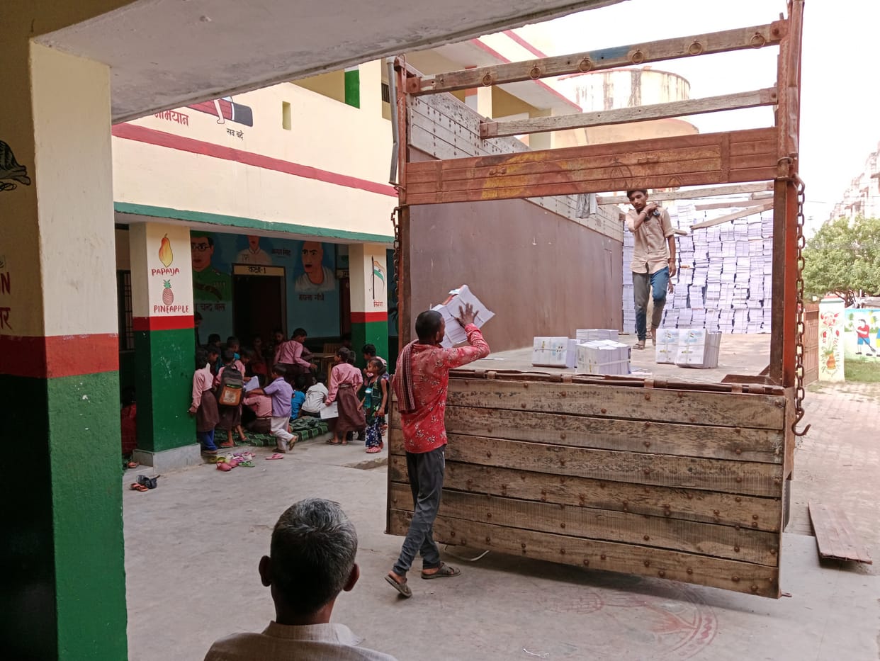 Open lock of closed rooms, books were delivered to BRC