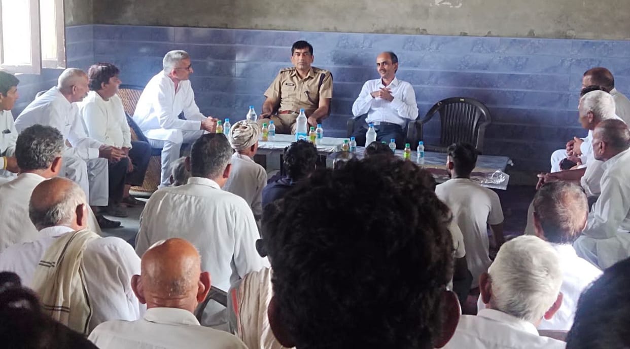 Officials visited villages, sought cooperation from villagers in conducting elections peacefully