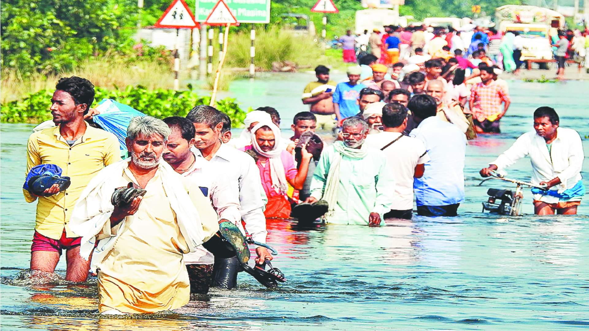 सिद्धार्थनगर में बाढ़।