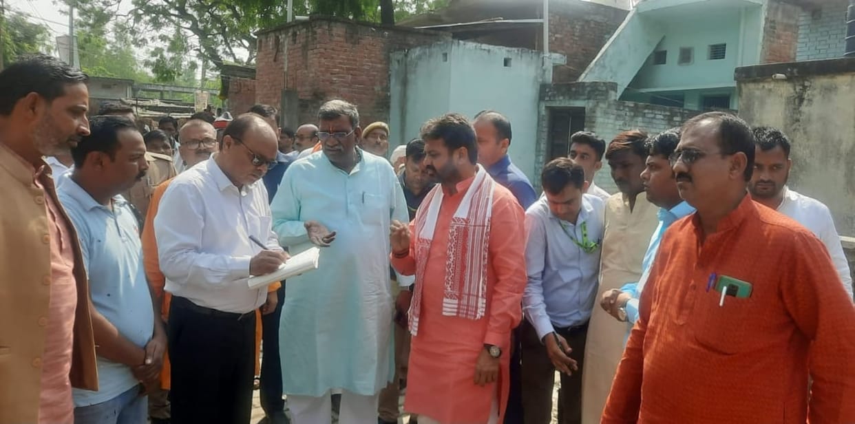 State ministers distributed relief material