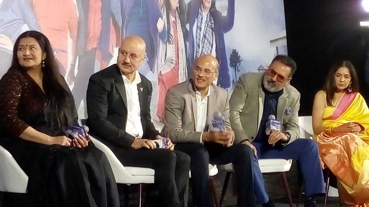 Uunchai Director Sooraj R Barjatya Talks about Amitabh Bachchan Anupam Kher Boman Irani Trailer Launch Event