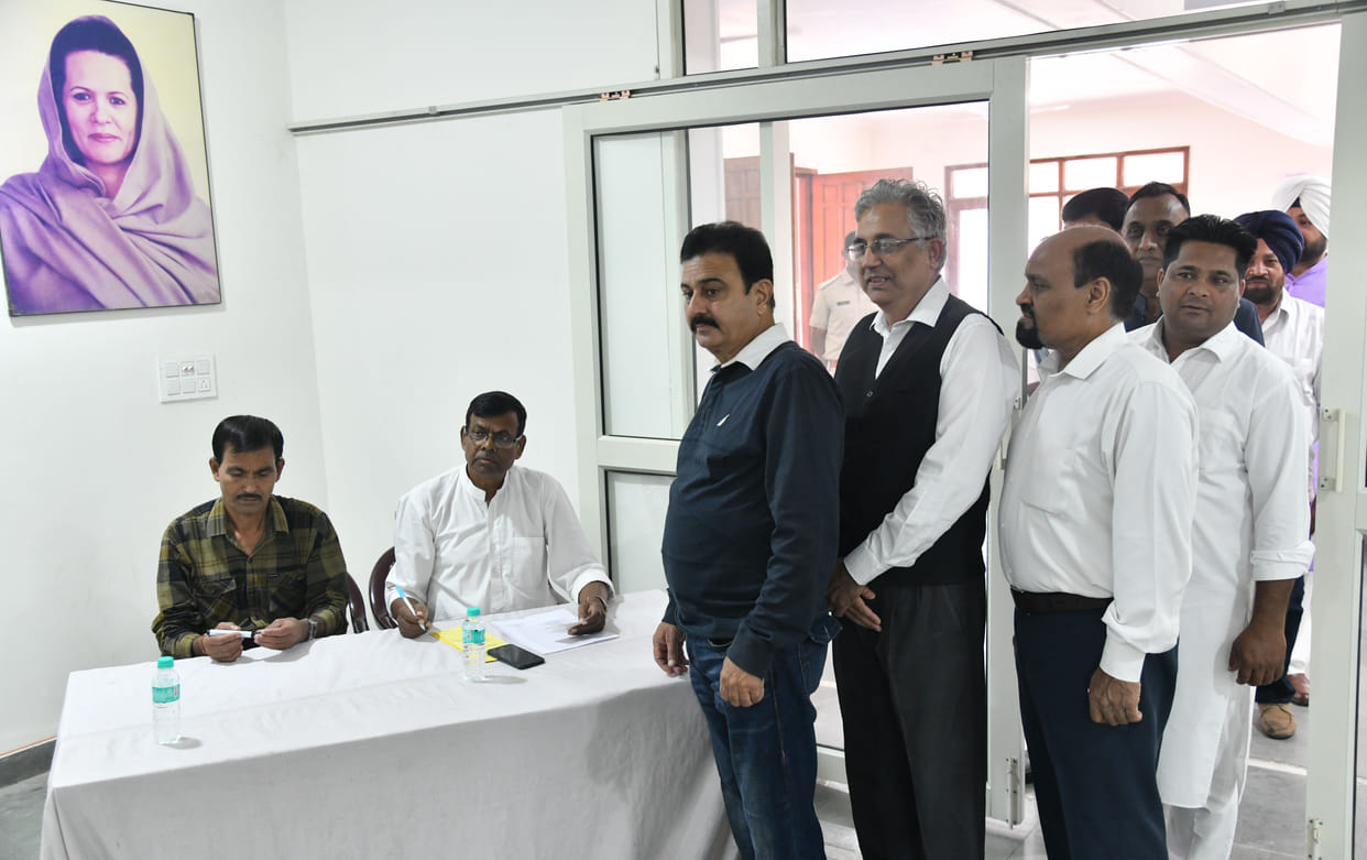 36 delegates including Bansal cast their vote for Congress President