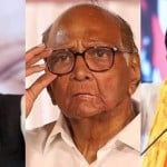 देवेंद्र फडणवीस, शरद पवार और एकनाथ शिंदे।