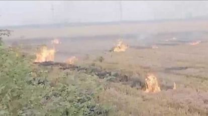 Strict action will be taken against farmers for burning stubble in Mainpuri