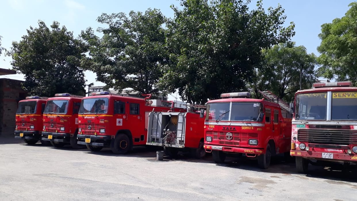 Fire department ready to deal with arson on Diwali bullet bikes will extinguish fire in streets in rajasthan