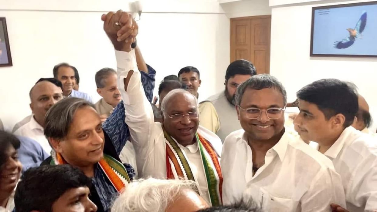 Challenges in front of new congress president Mallikarjun Kharge and what is Tharoor's future