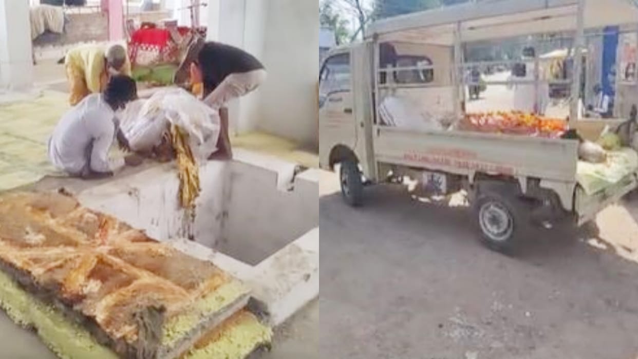 Dead woman body exhumed by grave funeral took place in Chhatarpur