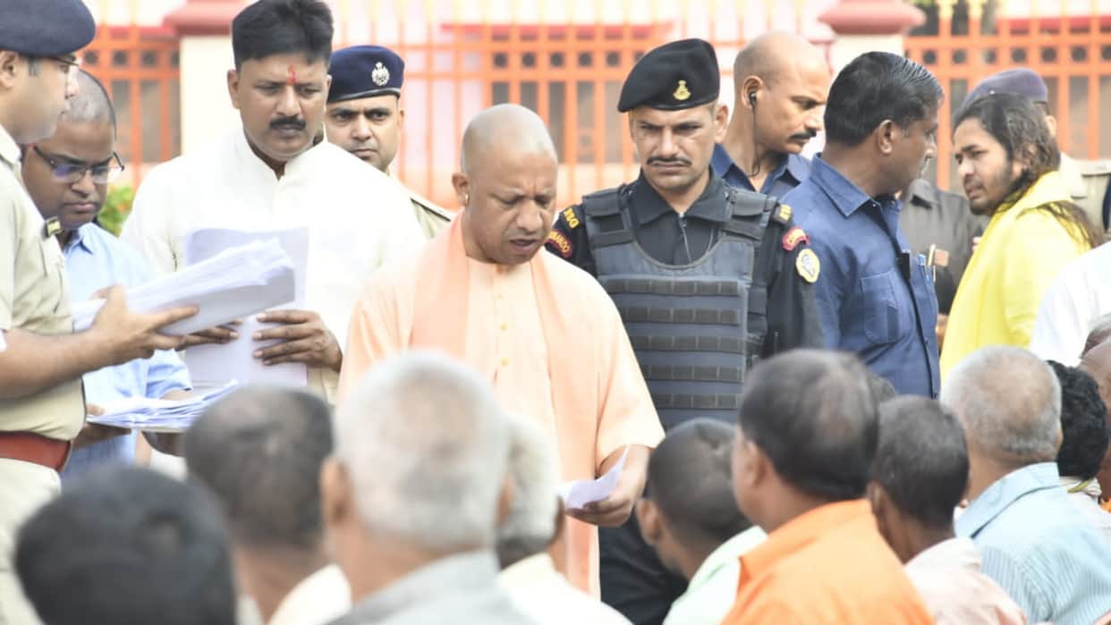 janta darbar held in gorakhpur for cm yogi at Gorakhnath temple