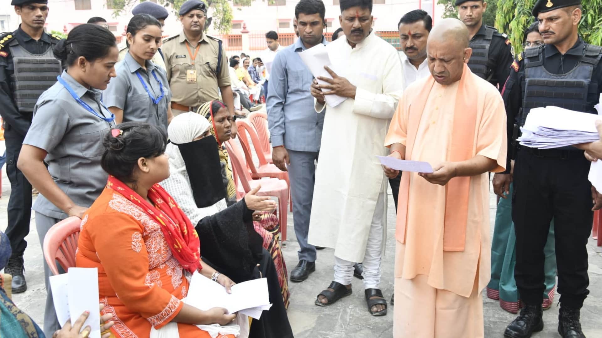 janta darbar held in gorakhpur for cm yogi at Gorakhnath temple