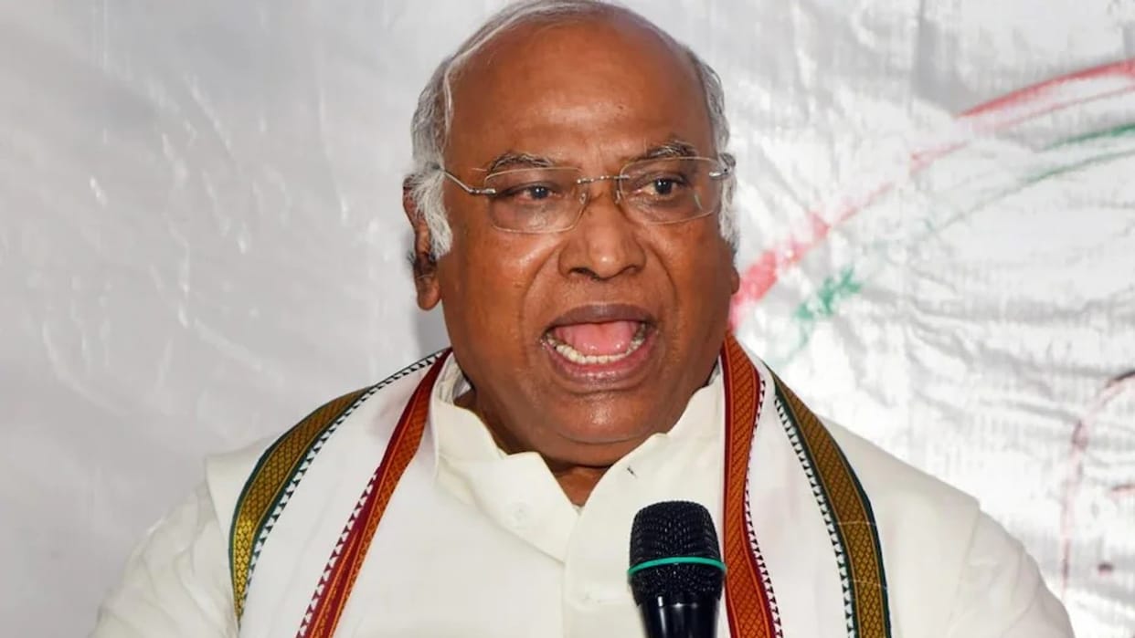 Mallikarjun Kharge said BJP busy campaigning in other states while Manipur burning
