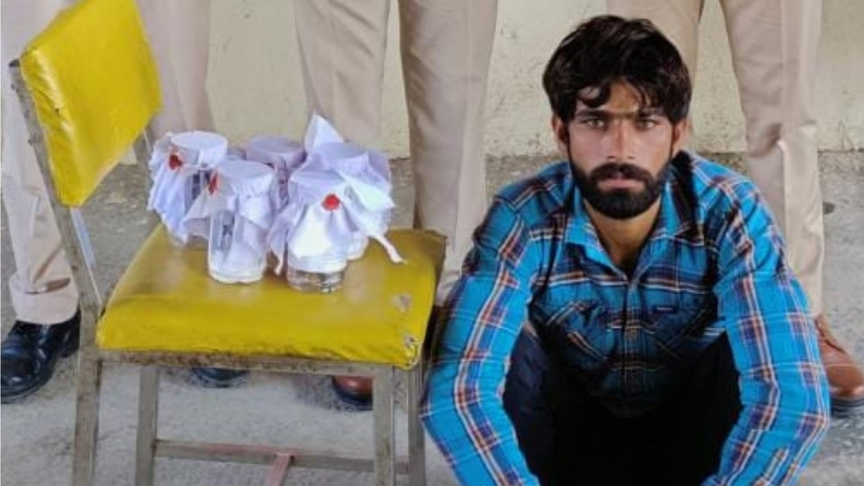 Rohtak: Youth arrested with 132 grams of explosives and 4 safety fuse detonators
