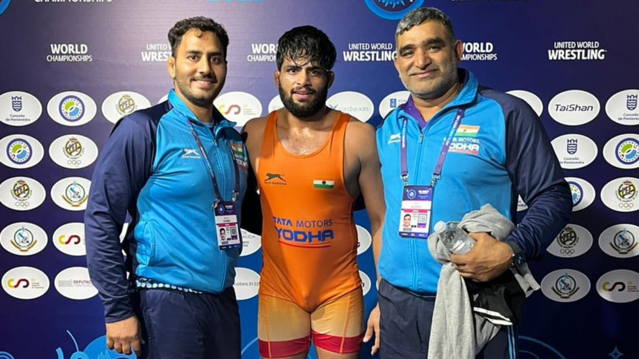 Sajan creates history by winning bronze in World Wrestling Championship