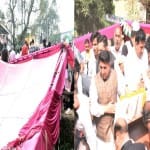 जनसभा करते टूटा मंच, नेता प्रतिपक्ष मुकेश अग्निहोत्री घायल।