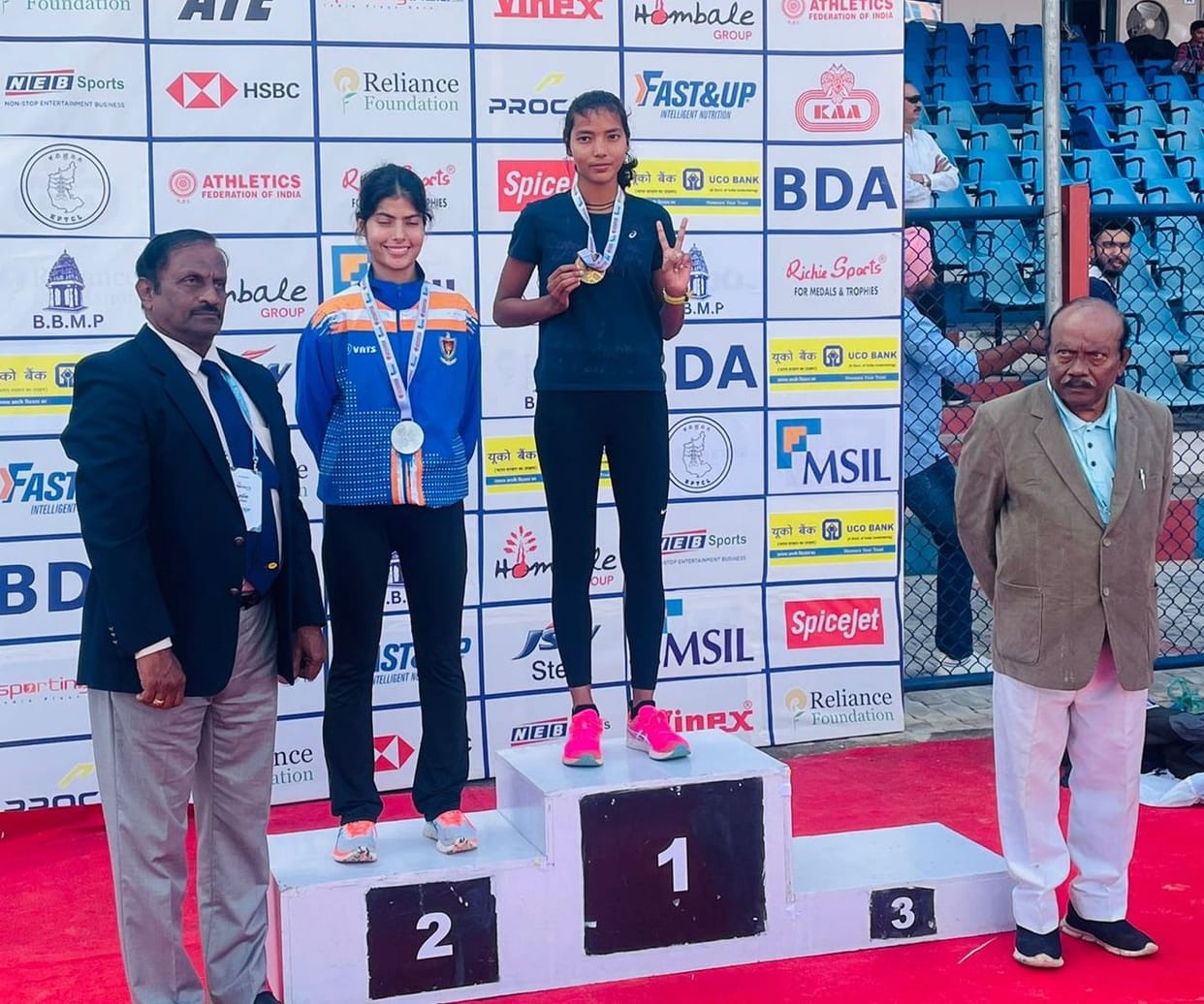 Payal Wins in Walk Race in Bangluru