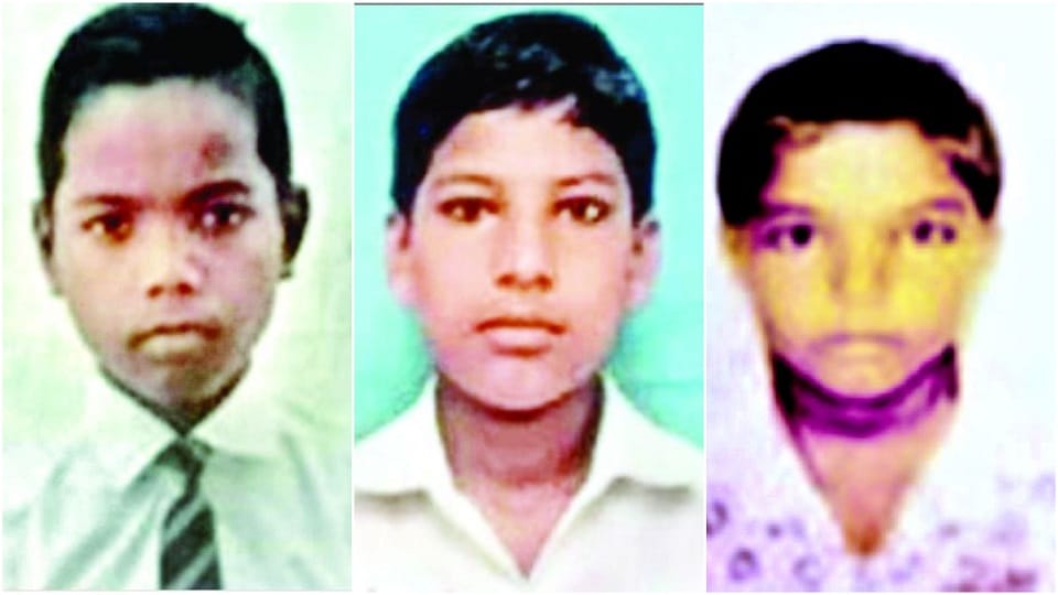 Three children died after being buried in mud Before Diwali in etah