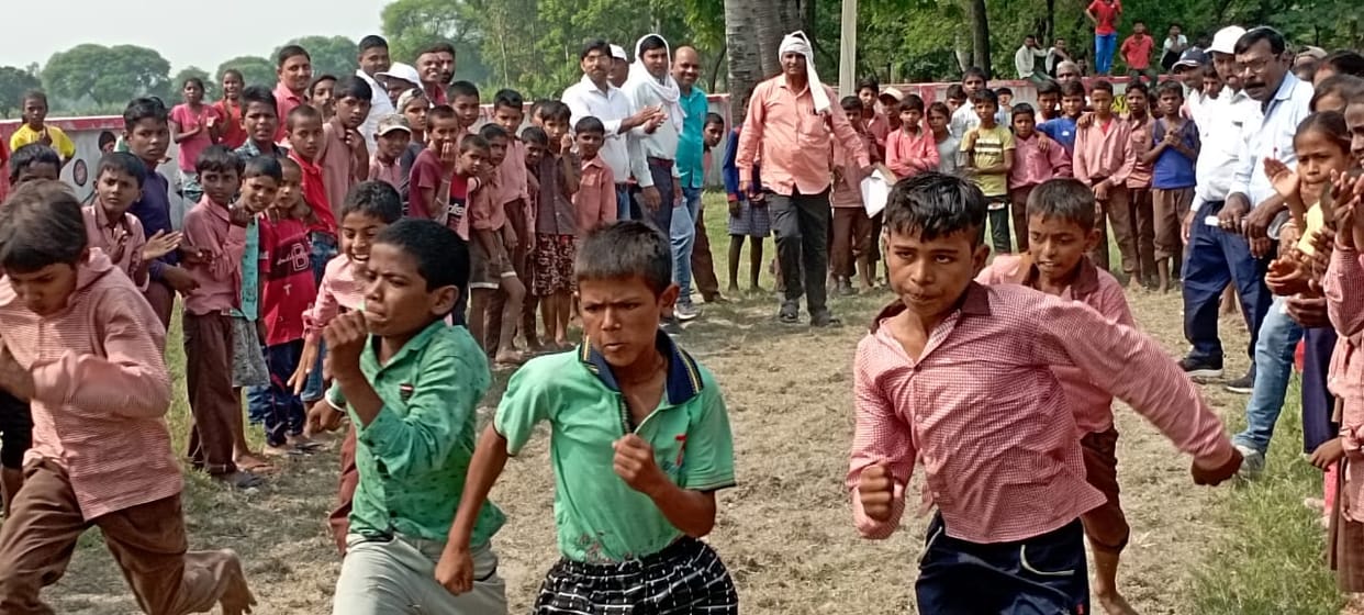 School students showed stamina in sports competition