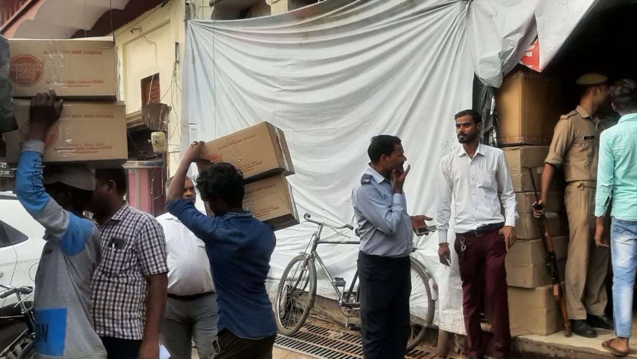 IT raid in Chhappan Bhog and in Parampara Mishthan Bhandar.