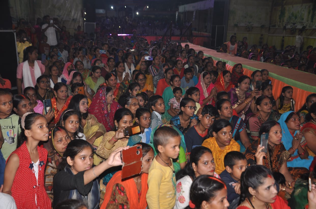 The tableaux in the Goddess Jagran of Sai Palki Utsav captivated