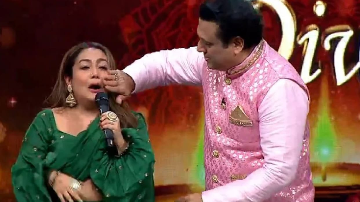 Indian Idol 13: Neha Kakkar cried on the set of music reality show Govinda Wipes her tears in viral video