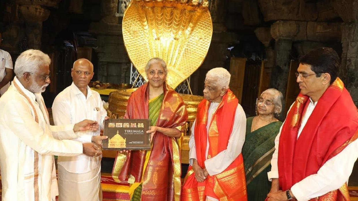 Nirmala Sitharaman worships at Lord Venkateswara shrine Latest News