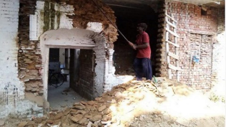Pakistani officers demolished Chubcha Sahib Gurdwara