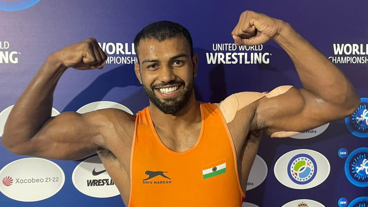 Nitesh of Sonipat won bronze medal in World Wrestling Championship