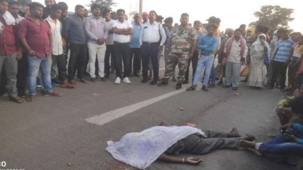 chhattisgarh bike rider dies due to trailer collision, two injured