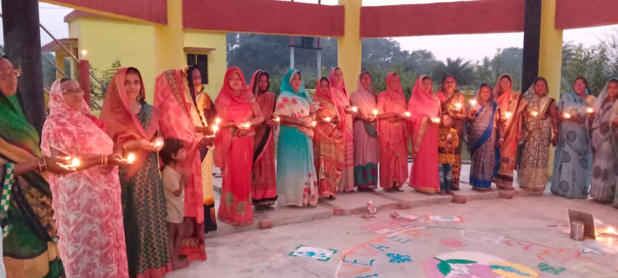 59785 34 villages lit with diyas