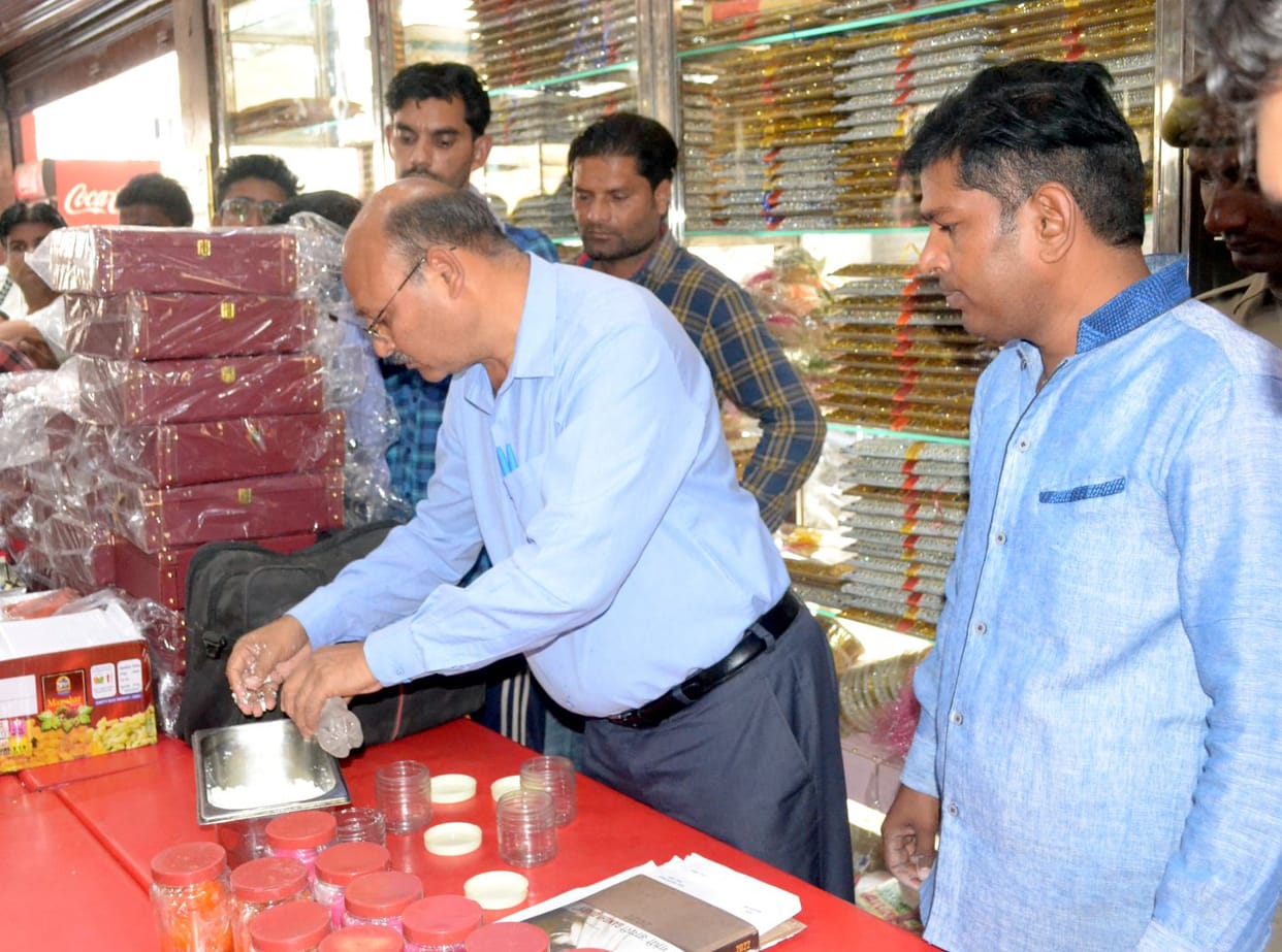 Food safety team took samples of food items