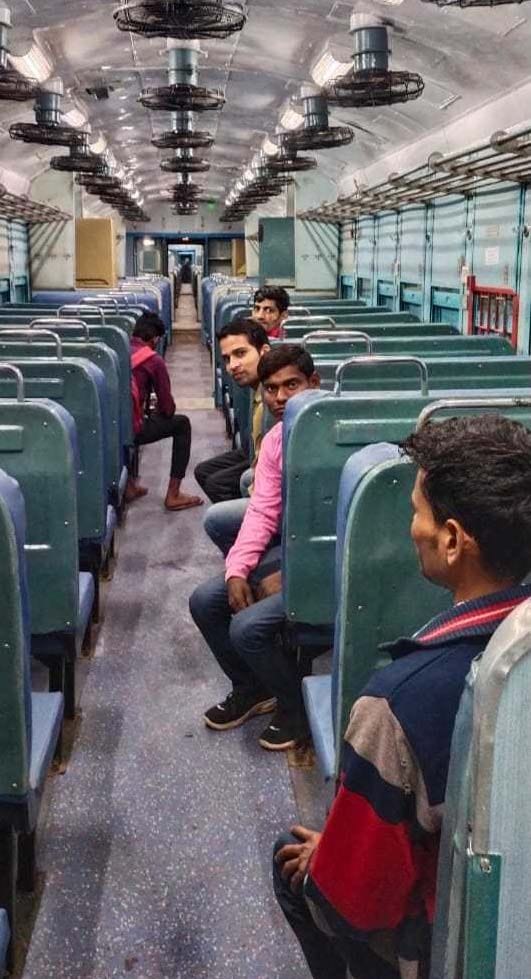 Special train train left for Mathura with eight passengers