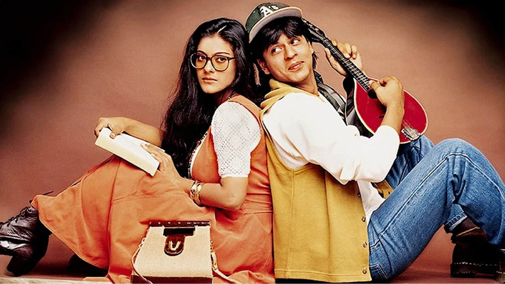 dilwale dulhania le jayenge this is how shahrukh khan lifted kajol on his shoulder and shot the poster scene