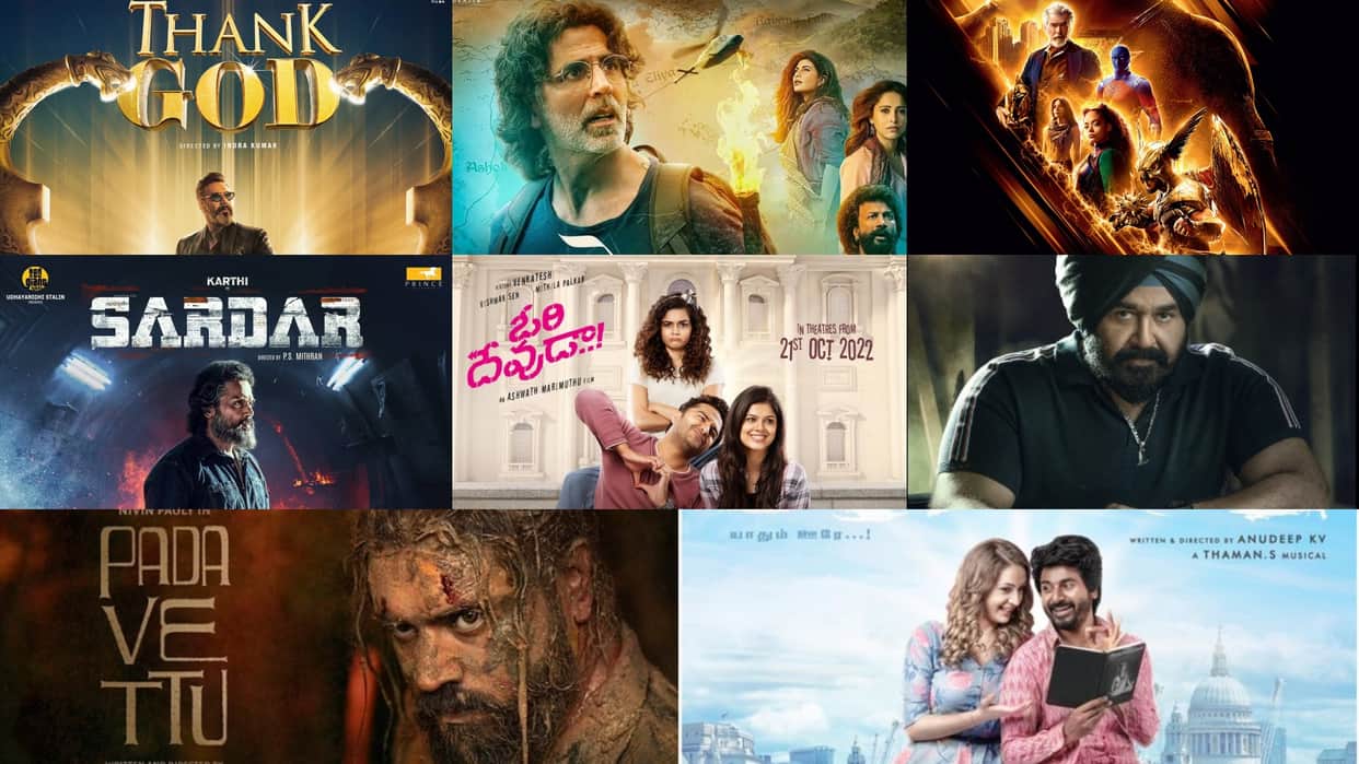 Eight mega budget Bollywood south hollywood films to release on Diwali 2022 duration star cast reviews
