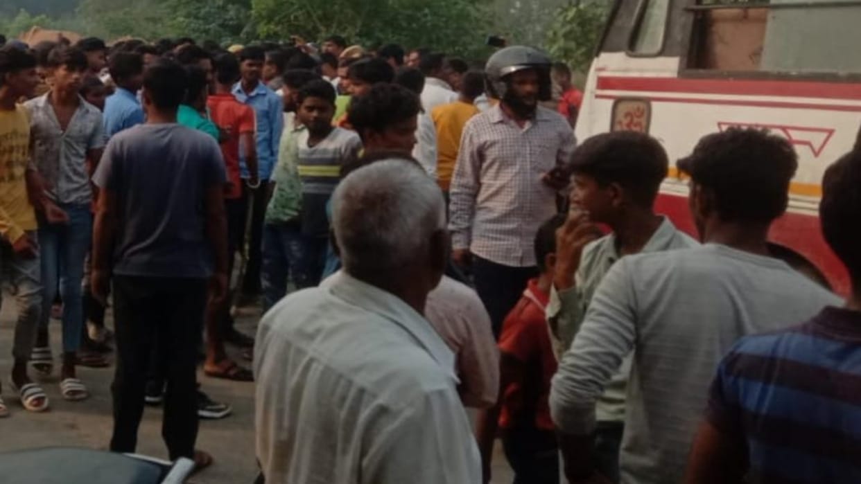 Student dies after being hit by bus angry villagers jammed