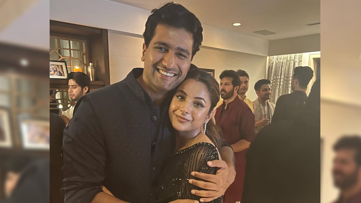 ramesh taurani diwali party shehnaaz gill shares photos with vicky kaushal says 2 punjabi ek frame me