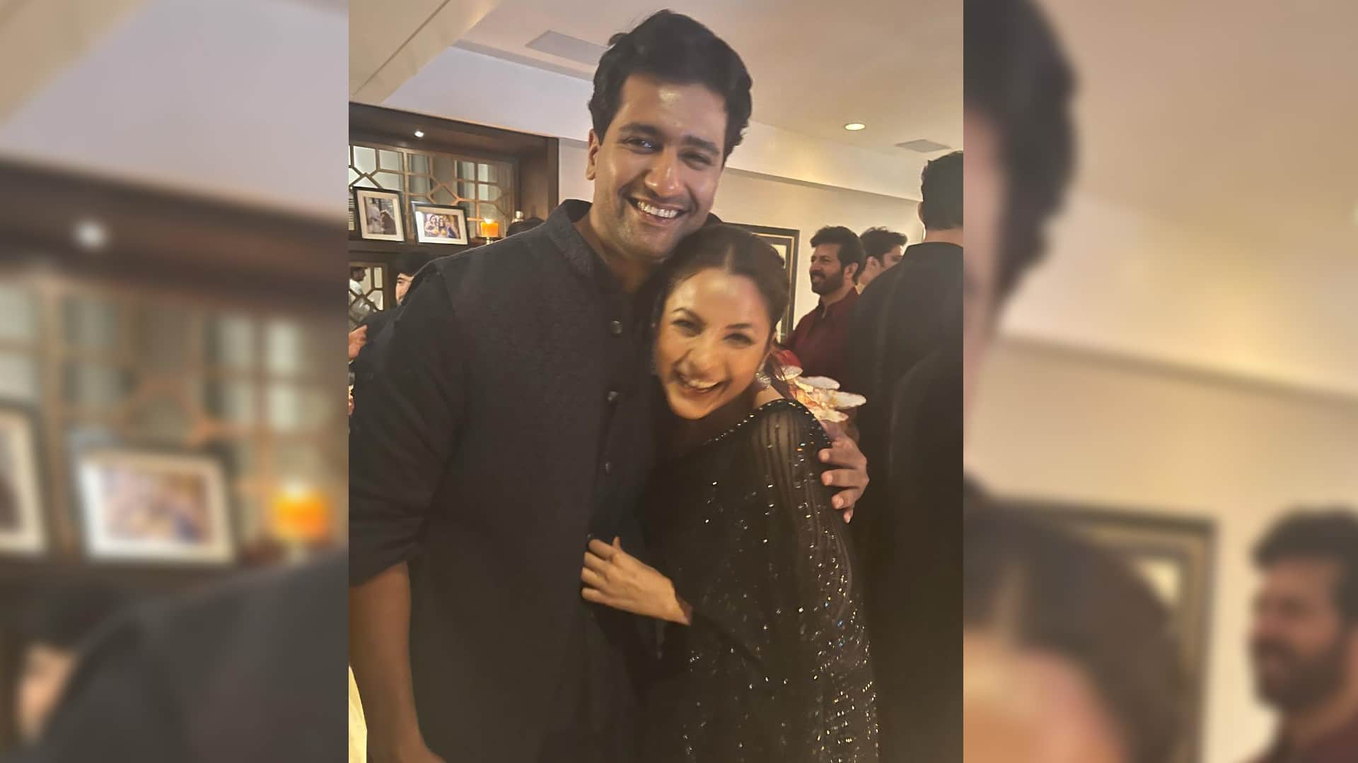 ramesh taurani diwali party shehnaaz gill shares photos with vicky kaushal says 2 punjabi ek frame me