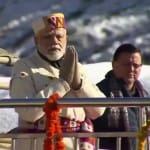 केदारनाथ में प्रधानमंत्री मोदी