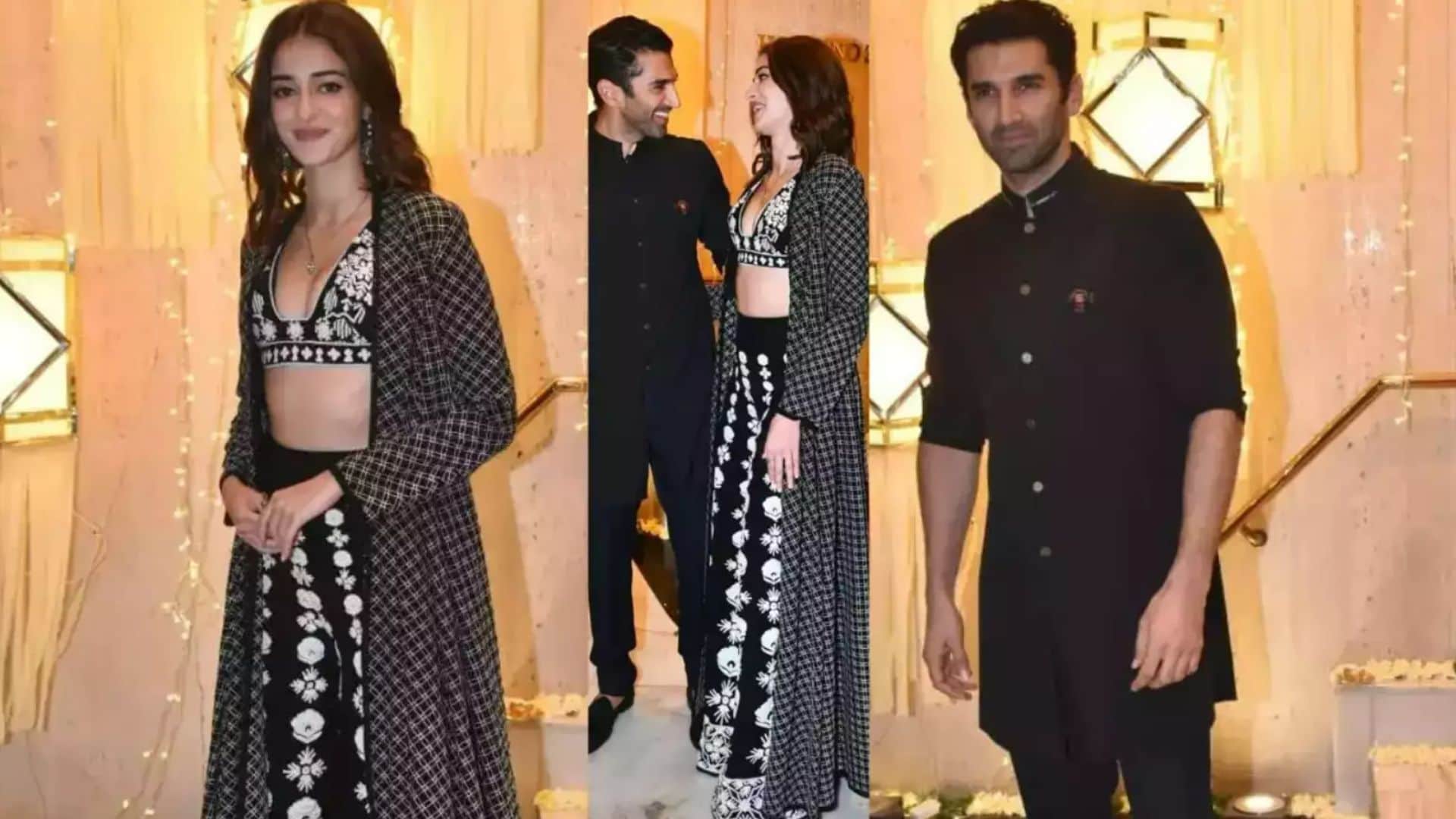 manish malhotra diwali party did ananya pandey confirm her relationship with aditya roy kapoor